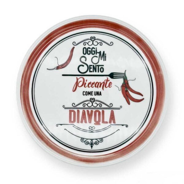PIATTO PIZZA DIAVOLA - SET 2 PIATTI - FADE MAISON