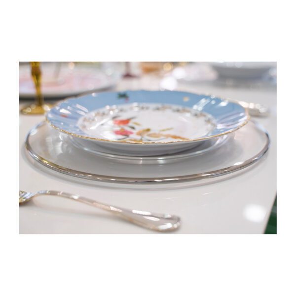 SOTTOPIATTO BASIC FILO PLATINO - ONLYLUX - Image 2
