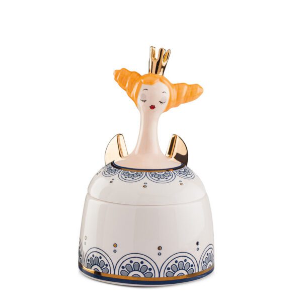 LE PUPAZZE - CONTENITORE REGINE BIANCA CM 12x20 - EGAN