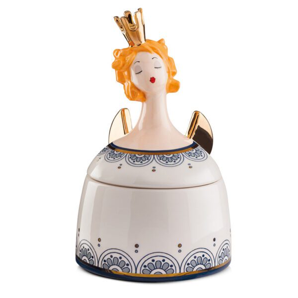 LE PUPAZZE - CONTENITORE REGINE BIANCA CM 15X24 - EGAN