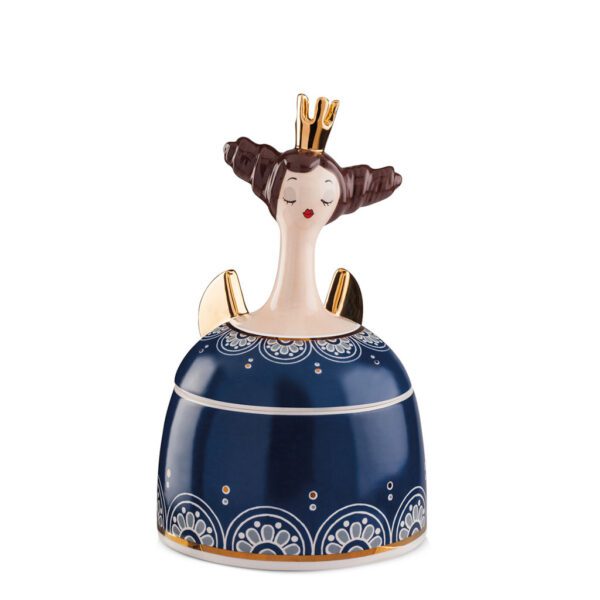 LE PUPAZZE - CONTENITORE REGINE BLU CM 12x20 - EGAN