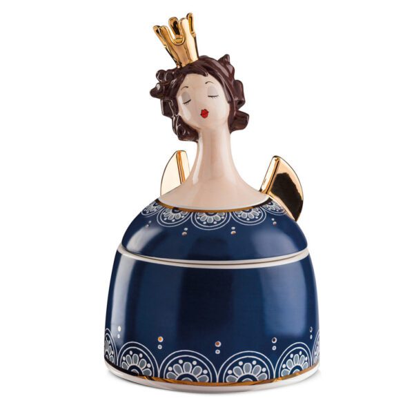 LE PUPAZZE - CONTENITORE REGINE BLU CM 15X24 - EGAN
