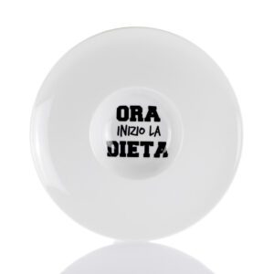 GRAFFITI - PIATTO PASTA "ORA INIZIO LA DIETA" - WEISSESTAL