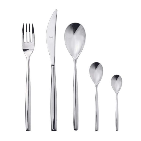 STIRIA - SERVIZIO POSATE PER 6 PERSONE INOX + CUCCHIAINI MOKA - MEPRA