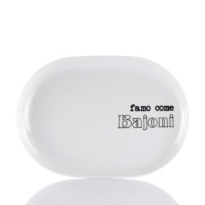 GRAFFITI - PIATTO OVALE "FAMO COME BAJONI" - WEISSESTAL