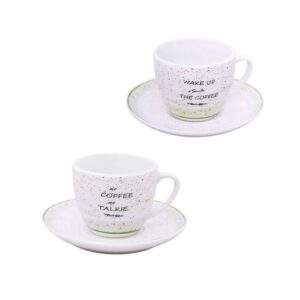 GRANELLI VERDE - SET 6 TAZZINE DA CAFFE' VERDI - VILLA ALTACHIARA