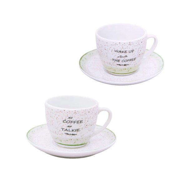 GRANELLI VERDE - SET 6 TAZZINE DA CAFFE' VERDI - VILLA ALTACHIARA