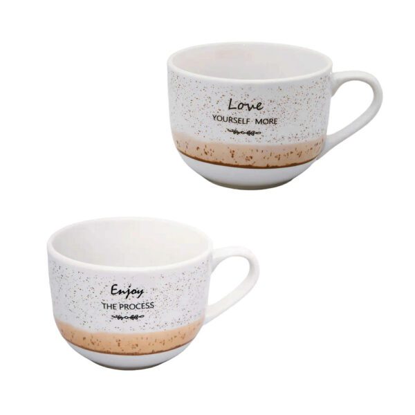 GRANELLI OCRA - SET 2 TAZZE COLAZIONE  - VILLA ALTACHIARA
