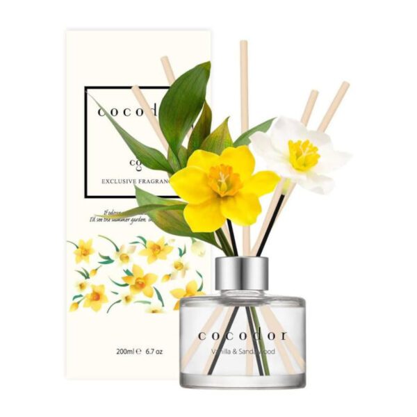 DIFFUSORE A BASTONCINI 200ML VANILLA & SANDALWOOD - COCODOR FLOWER - Image 2