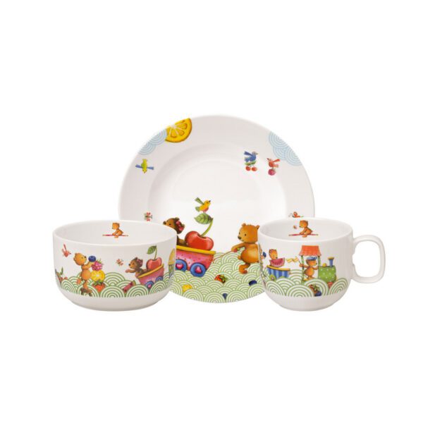 BIMBI - HUNGRY AS A BEAR - SET PAPPA 3 PEZZI - VILLEROY & BOCH