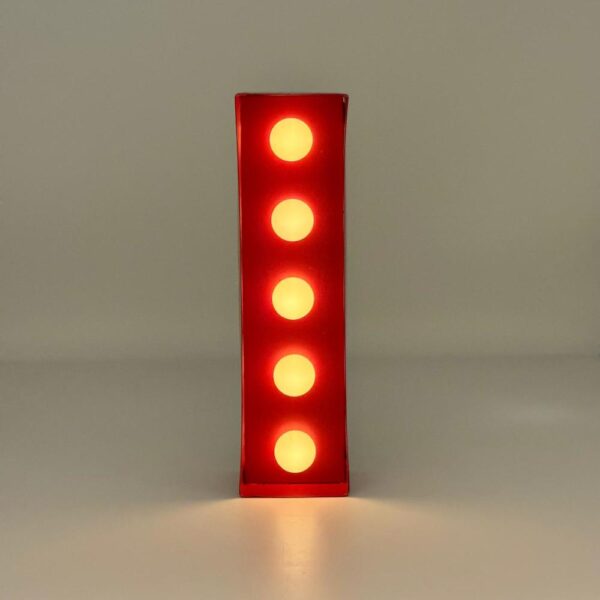 LETTERA LUMINOSA "I" STAR LIGHT ROSSA - PUSHER - Image 2