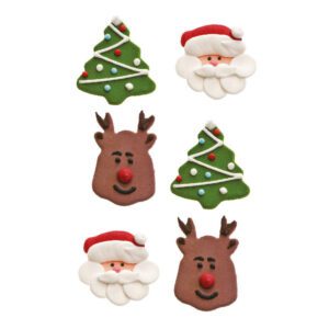 DECORAZIONE PER DOLCI IN ZUCCHERO NATALIZIE - DECORA