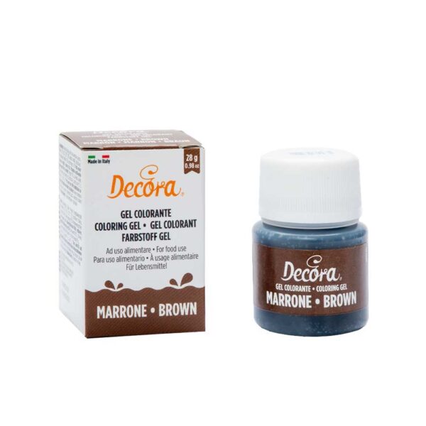 GEL COLORANTE 28GR MARRONE - DECORA