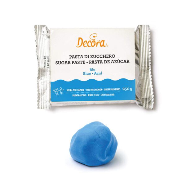 PASTA DI ZUCCHERO 250GR BLU - DECORA