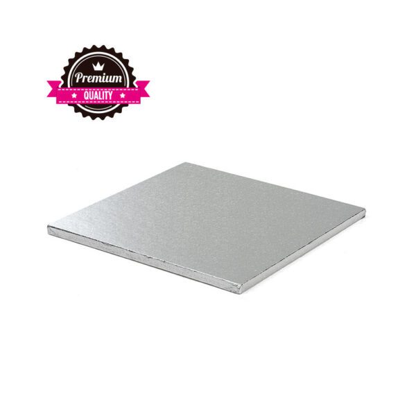 SOTTO TORTA QUADRATO ARGENTO CM20 - DECORA