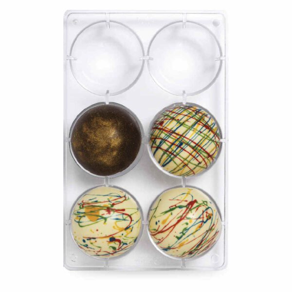 STAMPO MEZZE SFERE 6 CAVITA' CM7,5 - DECORA