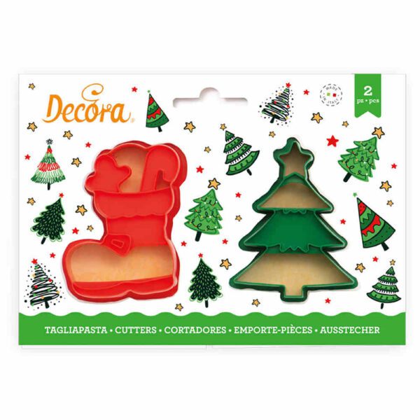TAGLIAPASTA ALBERO DI NATALE E SCARPONE - DECORA