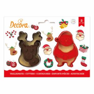 TAGLIAPASTA BABBO NATALE E RENNA - DECORA