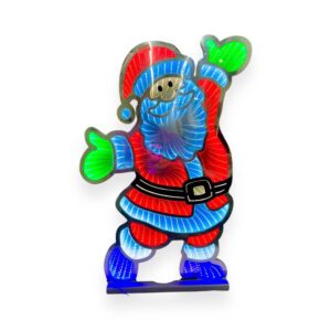 FIGURA LUMINOSA 3D BABBO NATALE - INDIID