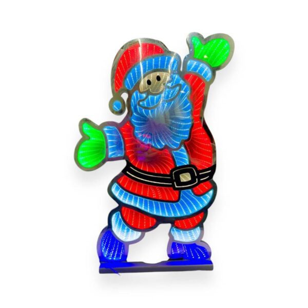 FIGURA LUMINOSA 3D BABBO NATALE - INDIID