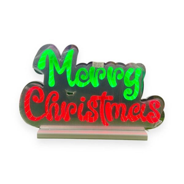 FIGURA LUMINOSA 3D MARRY CHRISTMAS - INDIID