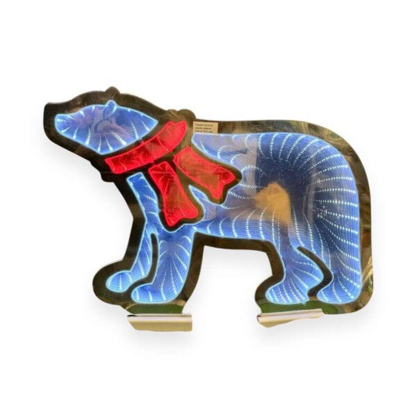 FIGURA LUMINOSA 3D ORSO POLARE - INDIID