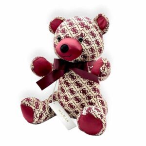 TEDDY BEAR JACQUARD BURGUNDY - GUESS HOME