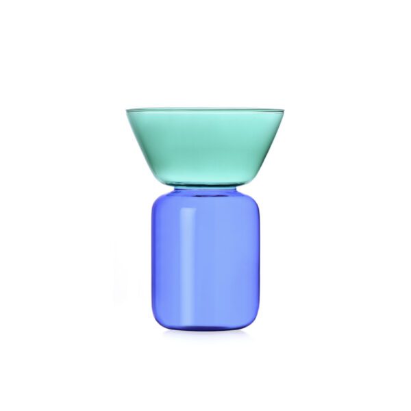 GELEE VASO PICCOLO AZZURRO E PETROLIO - ICHENDORF