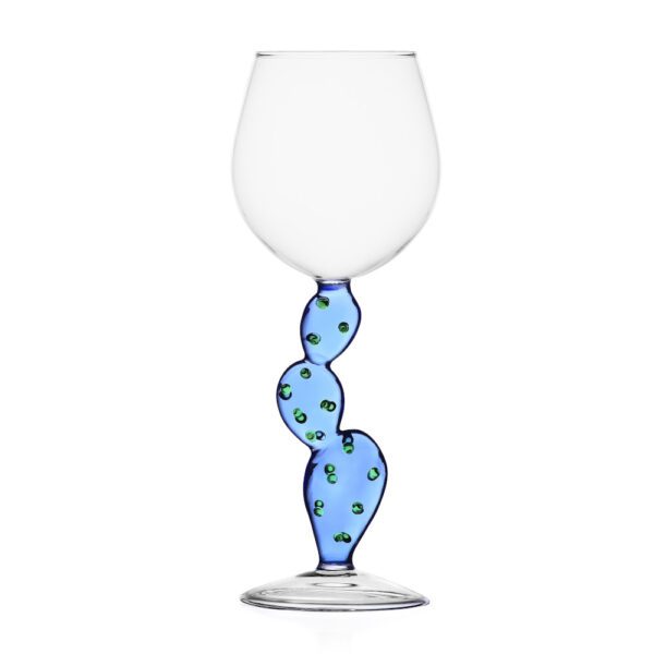 CALICE VINO CACTUS LIGHT BLUE - DESERT PLANT - ICHENDORF