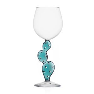 CALICE VINO CACTUS CARIBBEAN BLUE - DESERT PLANT - ICHENDORF