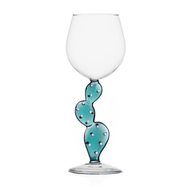 CALICE VINO CACTUS CARIBBEAN BLUE - DESERT PLANT - ICHENDORF