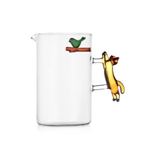 BROCCA CON GATTO E UCCELLINO - TABBY CAT - ICHENDORF