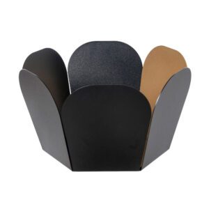 FLUID - CENTRO TAVOLA CM29 NERO E ORO - ARTI & MESTIERI