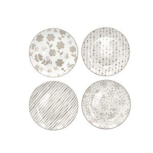 LOTO TORTORA - SET 4 PIATTINI DOLCE - BRANDANI