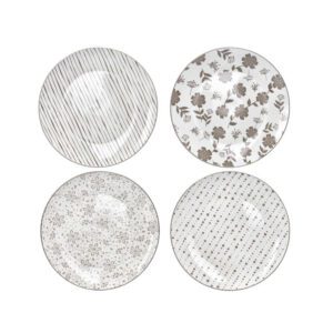 LOTO TORTORA - SET 4 PIATTI PIANI - BRANDANI