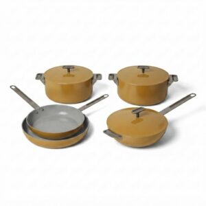 151 - YELLOW GLOW BATTERIA DI PENTOLE 8 PEZZI - MONETA